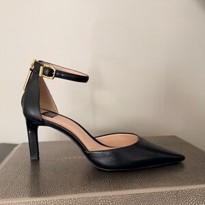 Louise Et Cie Black Leather Heels 8 1/2